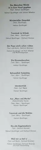 LP Helmut Qualtinger (Preiser Mono 6573) Deutsche Buchgemeinschaft