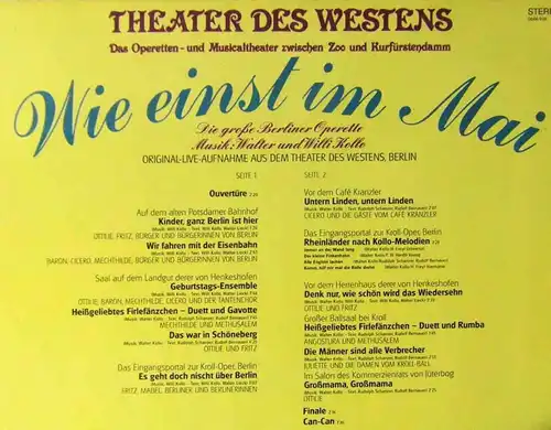 LP Wie einst im Mai - Theater des Westens Berlin (Esperanza EC 791) D 1979