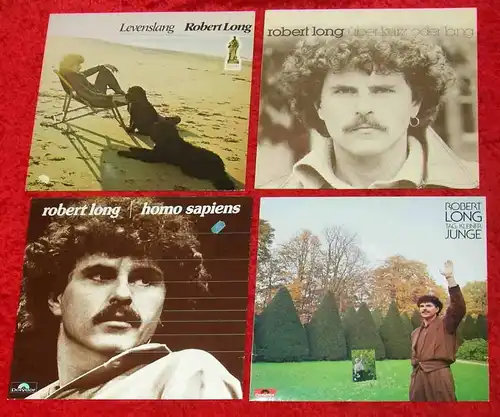 4 Langspielplatten ROBERT LONG - Vinylsammlung -