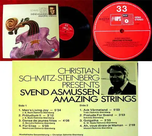 LP Svend Asmussen Amazing Strings (MPS 20 22373-6) D 1975