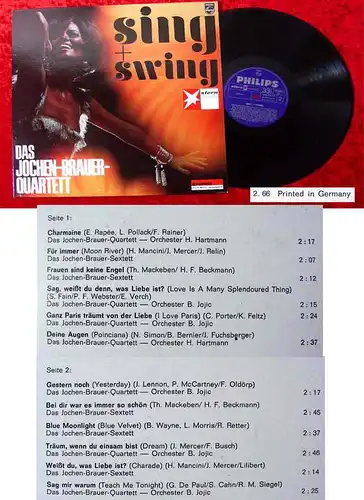 LP Jochen Brauer Quartett: Sing + Swing (1966)