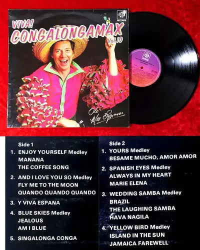 LP Max Bygraves: Viva! Congalongamax Vol. 10 (Pye NSPL 18458) UK 1975