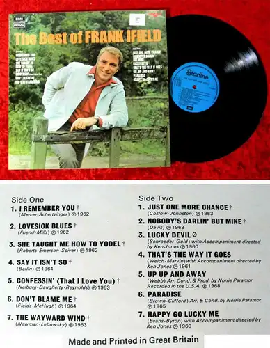 LP Frank Ifield: The Best of Frank Ifield (EMI Regal SRS 5027) UK