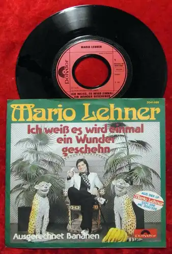 Single Mario Lehner: Ich weiß es wird einmal ein Wunder geschehn (Polydor) D1975