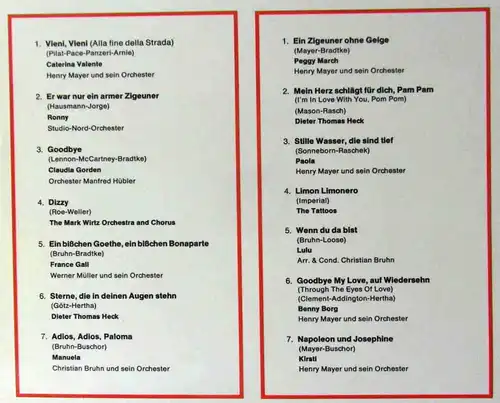 LP Spitzenschlager Musikbox ´69 (Decca H 264/4) Deutscher Schallplattenclub