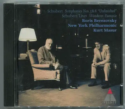 CD Boris Berezovsky / Kurt Masur: Schubert Symphonies 3 & 8 (Teldec) 1998