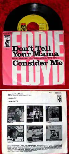 Single Eddie Floyd: Don´t Tell your Mama (Stax 006-90 494) D 1969