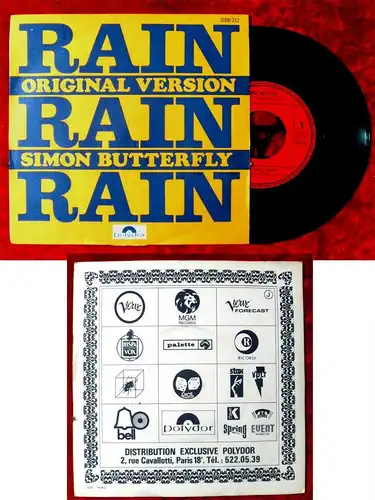 Single Simon Butterfly: Rain Rain Rain (Polydor 2056 212) F