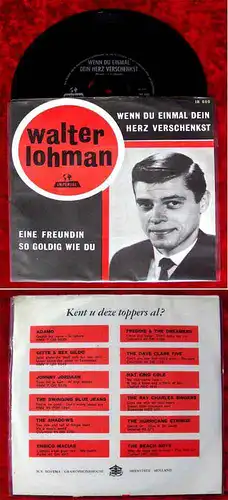 Single Walter Lohman: Wenn Du einmal dein Herz verschenkst (Imperial IH 600) NL
