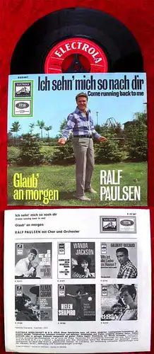 Single Ralf Paulsen: Ich sehn mich so nach Dir (Come Running back to me) 1965