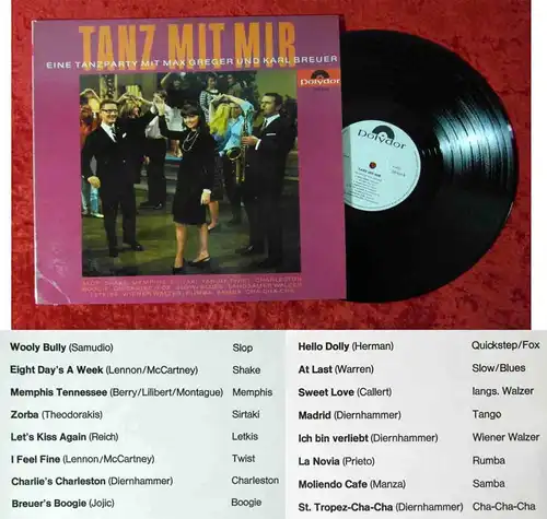 LP Max Greger & Karl Breuer: Tanz mit mir (Polydor 249 034) D 1965 Promo