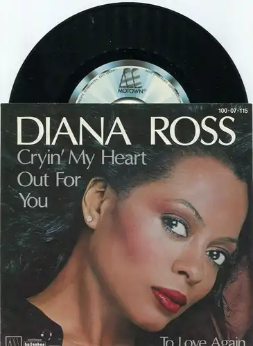 Single Diana Ross: Cryin My Heart Out For You (Motown 100 07 015) D 1981