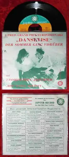 Single Roy Etzel Sextett: Der Sommer ging vorüber (Grand Prix Eurovison 1963) D