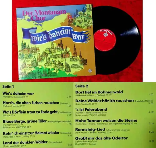 LP Montanara Chor: Wie´s daheim war (Telefunken  31 590 3) Clubsonderauflage