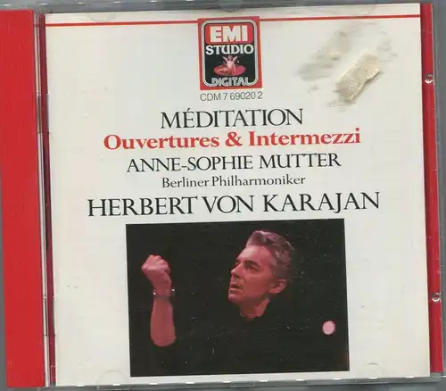 CD Anne Sophie Mutter & Herbert von Karajan: Meditation (EMI) 1987