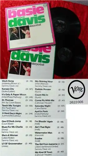 2LP Sammy Davis jr Count Basie Starportrait Verve