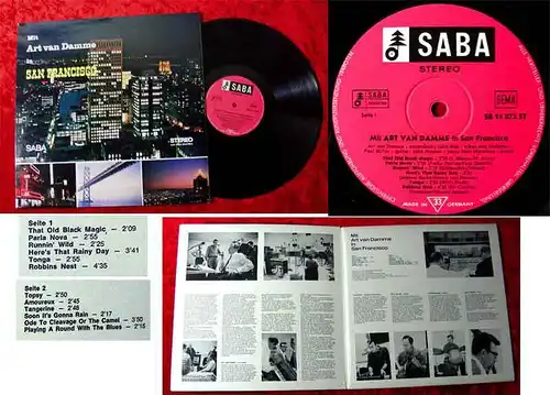 LP Art van Damme: Mit Art van Damme in San Francisco (Saba 15073 ST) D 1966