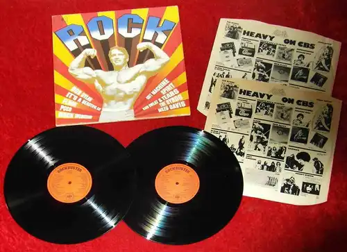 2LP Rock Buster (CBS PR 48/49) UK Arnold Schwarzenegger Cover