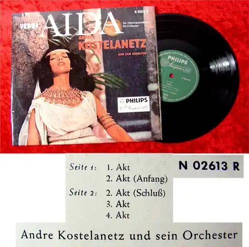 25cm LP André Kostelanetz Plays Verdi Aida