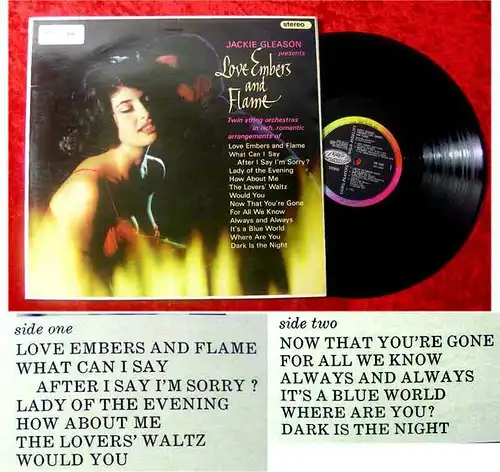 LP Jackie Gleason Love Embers and Flame (Capitol)