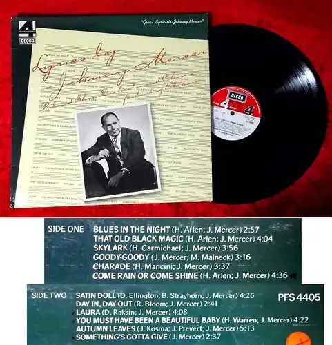 LP Johnny Mercer: Great Lyricists w/Roland Shaw (Decca Phase 4 PFS 4405) UK 1977