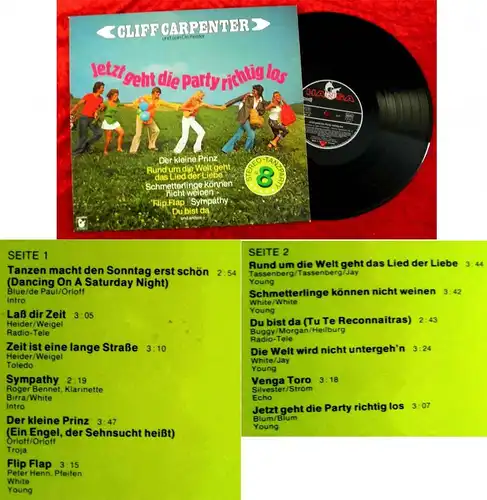 LP Cliff Carpenter: Jetzt geht die Party richtig los Stereo Tanzparty Nr. 8 (D)