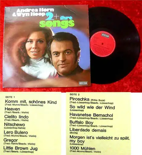LP Andrea Horn Wyn Hoop Zwei und ihre Songs (Decca) D