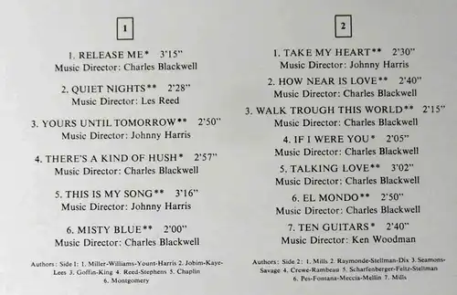 LP Engelbert: Release Me (Decca SLK 16 469-P) D 1967