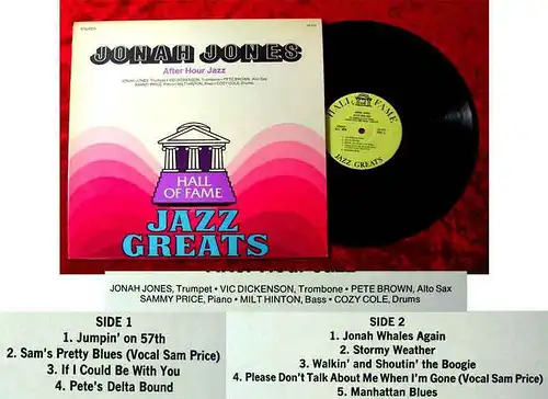 LP Jonah Jones: After Hour Jazz