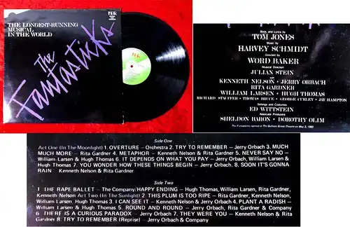 LP The Fantasticks w/ Kenneth Nelson Jerry Urbach Rita Gardner (TER) UK 1979