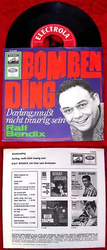 Single Ralf Bendix: Bombending (Electrola E 23 224) D