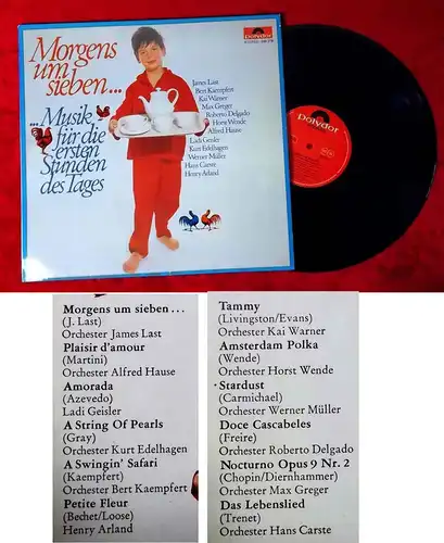 LP Morgens um sieben... Musik für die ersten Stunden des Tages (Polydor 249 278)