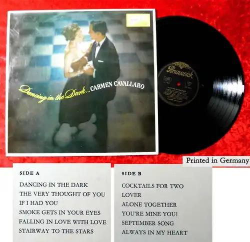 LP Carmen Cavallaro: Dancing in the Dark (Brunswick 87 048 LPBM) D 1962