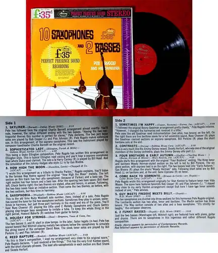LP Pete Rugolo: 10 Saxophones and 2 Basses (Mercury Perfect Presence Sound) 1961