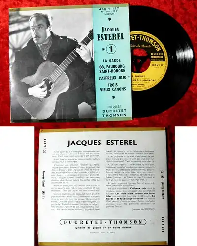 EP Jacques Esterel No. 1 La Garde + 3 (Ducretet Thompson 460V127) F 1955