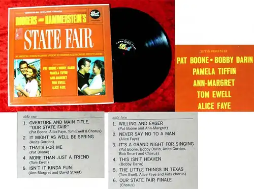 LP State Fair - feat Pat Boone Bobby Darin Ann Margret Tom Ewell Alice Faye US