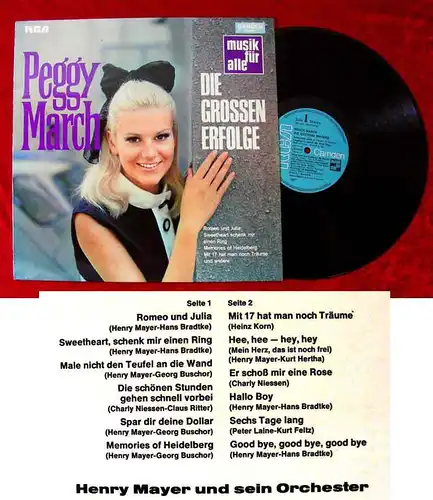 LP Peggy March: Die grossen Erfolge (Musik für Alle NR 330)
