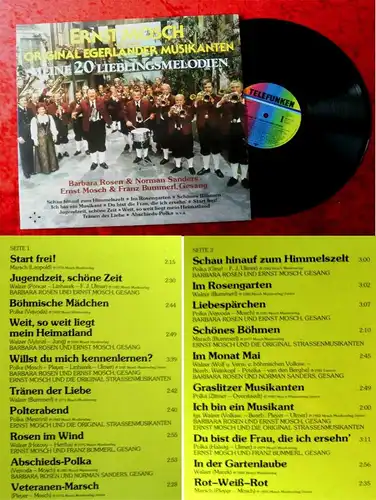 LP Ernst Mosch & Original Egerländer: Meine 20 Lieblingsmelodien (Telefunken)