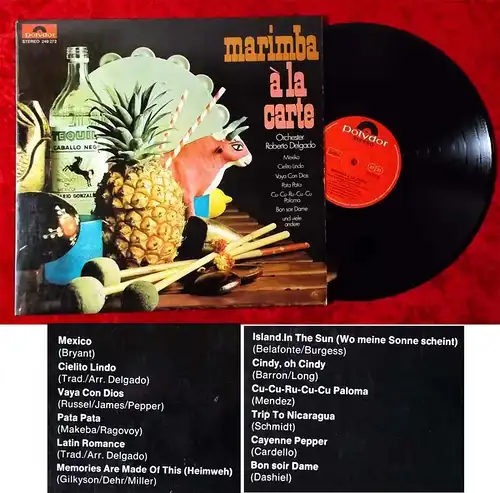 LP Roberto Delgado: Marimba á la Carte (Polydor 249 272) D 1968