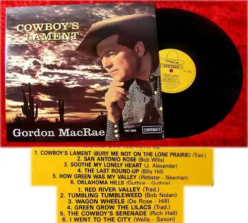 LP Gordon MacRae Cowboys Lament