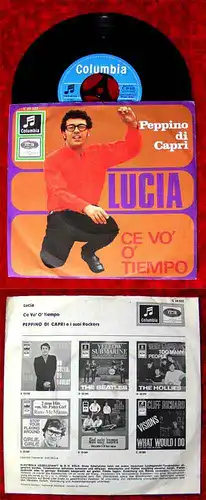 Single Peppino di Capri: Lucia / ce Vo o´Tempo (Columbia C 23 322) D 65