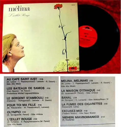 LP Melina Mercouri: L´Oeillet Rouge (Polydor)