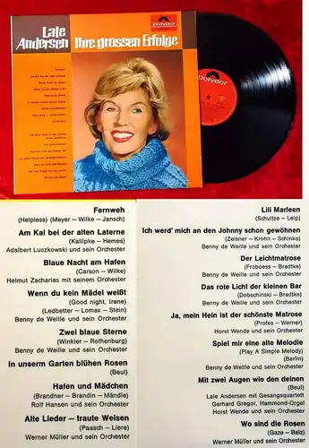 LP Lale Andersen: Ihre grossen Erfolge (Polydor 46 773) D
