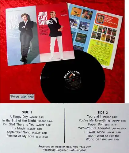 LP John Gary: Sings & Swings (1968)