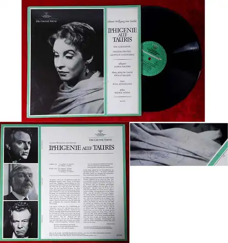 LP Iphigenie auf Tauris - mit Maria Becker - (DGG 40 002) Signiert 1966