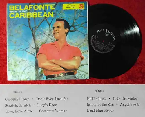 LP Harry Belafonte: Sings of the Caribbean (RCA LPM-1505) D 1957