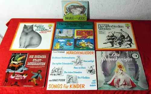 7  x  HÖRSPIELE - Schneekönigin Kater Titus...  - Vinylsammlung -