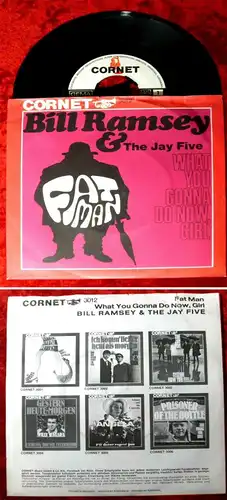 Single Bill Ramsey & Jay Five: Fat Man (Cornet 3012) D 1969