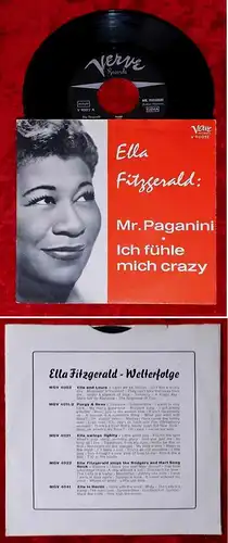 Single Ella Fitzgerald: Mr. Paganini / Ich fühle mich crazy (Verve 90012) D