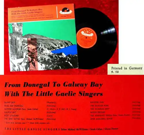 LP Little Gaelic Singers: From Donegal to Galway Bay (Polydor 46 031) D 1958
